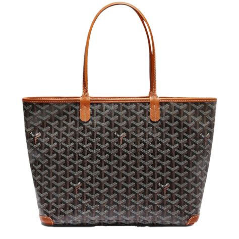 goyard artois pm bag black and tan